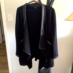 Blazer with Zipper Detail